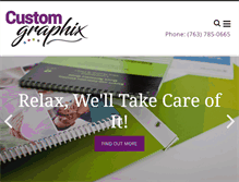 Tablet Screenshot of cgxprinting.com